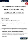  Relias ED RN A &vert; Cardiac Arrest&comma; Trauma & Emergency Nursing Protocols &vert; Verified Study Guide