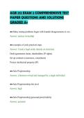 AGB 212 EXAM 2 COMPREHENSIVE TEST&NewLine;PAPER QUESTIONS AND SOLUTIONS&NewLine;GRADED A&plus;&NewLine;