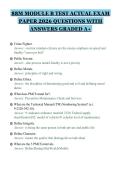 88M MODULE B TEST ACTUAL EXAM&NewLine;PAPER 2026 QUESTIONS WITH&NewLine;ANSWERS GRADED A&plus;