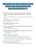 88M MODULE B TEST CERTIFICATION&NewLine;SCRIPT 2026 QUESTIONS WITH&NewLine;SOLUTIONS GRADED A&plus;