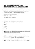 88M MODULE B TEST SCRIPT 2026&NewLine;COMPREHENSIVE Q&A ALREADY PASSED