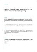 HESI RN exit EXAM A&plus; GRADE ASSURED COMPLETE SOLUTIONS AND VERIFIED ANSWERS