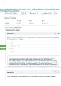 BSN 425 ASSESSMENT OF THE OLDER ADULT QUIZ &vert; QUESTIONS AND ANSWERS &vert; 2026 UPDATED &vert; 100&percnt; CORRECT&period;