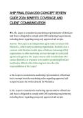 AHIP FINAL EXAM 200 CONCEPT REVIEW&NewLine;GUIDE 2026 BENEFITS COVERAGE AND&NewLine;CLIENT COMMUNICATION&NewLine;