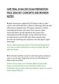 AHIP FINAL EXAM 200 EXAM PREPARATION&NewLine;PACK 2026 KEY CONCEPTS AND REVISION&NewLine;NOTES&NewLine;