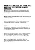 88M MODULE B ACTUAL TEST PAPER 2026&NewLine;QUESTIONS WITH VERIFIED ANSWERS&NewLine;GRADED A&plus;