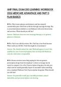 AHIP FINAL EXAM 200 LEARNING WORKBOOK&NewLine;2026 MEDICARE ADVANTAGE AND PART D&NewLine;PLAN BASICS&NewLine;