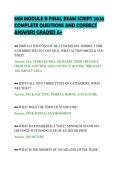 88M MODULE B FINAL EXAM SCRIPT 2026&NewLine;COMPLETE QUESTIONS AND CORRECT&NewLine;ANSWERS GRADED A&plus;