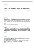 NCLEX RN EXAM A&plus; GRADE ASSURED COMPLETE SOLUTIONS AND VERIFIED ANSWERS