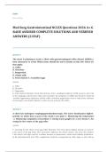 med surg EXAM A&plus; GRADE ASSURED COMPLETE SOLUTIONS AND VERIFIED ANSWERS