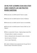301 NC POST LICENSING EXAM 2026 STUDY&NewLine;GUIDE COMPLETE LAW AND PRACTICE&NewLine;REVIEW QUESTIONS