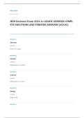 HESI A2 entrance EXAM A&plus; GRADE ASSURED COMPLETE SOLUTIONS AND VERIFIED ANSWERS