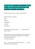 301 NC POST LICENSING EXAMPREP STUDY&NewLine;GUIDE 2026 DETAILED QUESTIONS AND&NewLine;CORRECT ANSWERS GRADED A&plus;