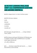 301 NC POST LICENSING FINAL EXAM&NewLine;SCRIPT 2026 COMPREHENSIVE QUESTIONS&NewLine;AND ANSWERS VERIFIED A&plus;