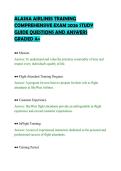 ALASKA AIRLINES TRAINING&NewLine;COMPREHENSIVE EXAM 2026 STUDY&NewLine;GUIDE QUESTIONS AND ANSWERS&NewLine;GRADED A&plus;&NewLine;