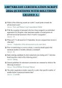 1807NRS EOT CERTIFICATION SCRIPT&NewLine;2026 QUESTIONS WITH SOLUTIONS&NewLine;GRADED A&plus;