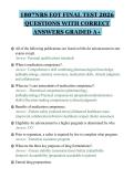 1807NRS EOT FINAL TEST 2026&NewLine;QUESTIONS WITH CORRECT&NewLine;ANSWERS GRADED A&plus;