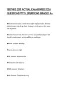1807NRS EOT ACTUAL EXAM PAPER 2026&NewLine;QUESTIONS WITH SOLUTIONS GRADED A&plus;