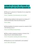 1807NRS EOT ACTUAL TEST PAPER 2026&NewLine;QUESTIONS AND SOLUTIONS GRADED A&plus;