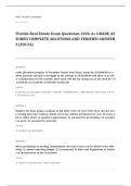 Florida real estate EXAM A&plus; GRADE ASSURED COMPLETE SOLUTIONS AND VERIFIED ANSWERS