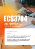 ECS3704 Assignment 1 Semester 2 2026 - Due August 2026