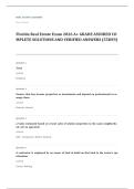 Florida real estate EXAM A&plus; GRADE ASSURED COMPLETE SOLUTIONS AND VERIFIED ANSWERS