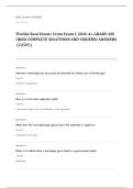 Florida real estate EXAM A&plus; GRADE ASSURED COMPLETE SOLUTIONS AND VERIFIED ANSWERS