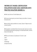 1807NRS EOT PASSED CERTIFICATION&NewLine;EVALUATION EXAMS 2026 QUESTIONS WITH&NewLine;PRACTICE SOLUTION GRADED A&plus;
