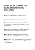 1807NRS EOT PRACTICE EXAM 2026&NewLine;SOLVED QUESTIONS WITH FULL&NewLine;EXPLANATIONS