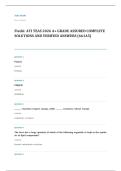TEAS EXAM A&plus; GRADE ASSURED COMPLETE SOLUTIONS AND VERIFIED ANSWERS