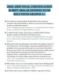 2025 AHIP FINAL CERTIFICATION&NewLine;SCRIPT 2026 QUESTIONS WITH&NewLine;SOLUTIONS GRADED A&plus;