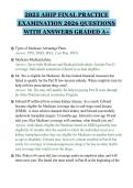 2025 AHIP FINAL PRACTICE&NewLine;EXAMINATION 2026 QUESTIONS&NewLine;WITH ANSWERS GRADED A&plus;