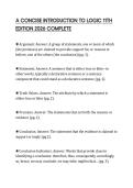 A CONCISE INTRODUCTION TO LOGIC 11TH&NewLine;EDITION 2026 COMPLETE