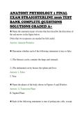 ANATOMY PHYSIOLOGY 1 FINAL&NewLine;EXAM STRAIGHTERLINE 2026 TEST&NewLine;BANK COMPLETE QUESTIONS&NewLine;SOLUTIONS GRADED A&plus;&NewLine;
