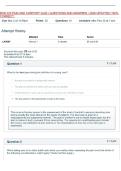 BSN 425 PAIN AND COMFORT QUIZ &vert; QUESTIONS AND ANSWERS &vert; 2026 UPDATED &vert;100&percnt; CORRECT&period;