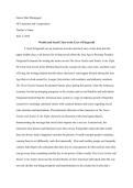 FITZGERALD ESSAY &lpar;GREAT GATSBY & TENDER IS THE NIGHT 