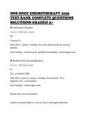 ONS ONCC CHEMOTHERAPY 2026&NewLine;TEST BANK COMPLETE QUESTIONS&NewLine;SOLUTIONS GRADED A&plus;&NewLine;