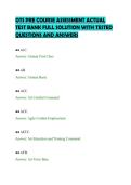 OTS PRE COURSE ASSESSMENT ACTUAL&NewLine;TEST BANK FULL SOLUTION WITH TESTED&NewLine;QUESTIONS AND ANSWERS&NewLine;