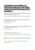 PARAMEDIC JB LEARNING ALL&NewLine;CHAPTER EXAMS 2026 TEST BANK&NewLine;COMPLETE QUESTIONS SOLUTIONS&NewLine;GRADED A&plus;&NewLine;