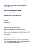 The Anaplan Way  Exam Actual Questions & Verified Answers&vert; Latest Update 2026&sol;27