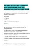 PESTICIDE APPLICATOR C2 EXAMS SET&NewLine;2026 PRACTICE QUESTIONS AND&NewLine;ANSWERS FULL SOLUTION VIEW AHEAD&NewLine;