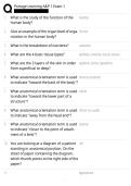 Portage Learning A&P 1 Exam 1 Questions & Answers Test QUESTIONS AND VERIFIED SOLUTIONS &vert;2026&vert; ELABORATED &DETAILED ANSWERS&excl;&excl;