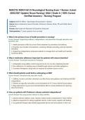 NUR 2755 MDC 4 Fall 2026 Neurological Nursing Exam 1 Review &lpar;Latest 2026&sol;2027 Update&rpar; &vert; Neuro Nursing&colon; Stroke&comma; Seizures&comma; ICP&comma; Parkinson&rsquo;s&comma; MS&comma; TBI&comma; Guillain-Barr&eacute; &vert; Complete Q&A with Verified Answers and Detailed Rationales &vert; A&plus; Graded