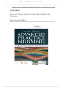 TEST BANK- Advanced Practice Nursing Essential Knowledge for the Profession 5th Edition &lpar; Susan M&period; DeNisco&period; 2024&rpar; All Chapters 1-30 &vert;&vert; Latest Edition&NewLine;