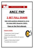 ANCC FNP 3 Full Exams &lpar;PDF&rpar; &vert; Updated Practice Questions &vert; Family NP Prep