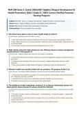 NUR 208 Exam 3 Latest 2026&sol;2027 Update &vert; Mental Health Nursing &vert; Complete Questions and Verified Answers with Detailed Rationales &vert; Geriatrics&comma; Aging Theories&comma; Mental Health Disorders&comma; Depression&comma; Anxiety&comma; Ethics&comma; NCLEX Prep