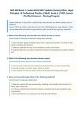NUR 208 Exam 2 Complete Guide Latest 2026&sol;2027 Update &vert; Mental Health Nursing &vert; Ethics&comma; Therapeutic Communication&comma; Psychiatric Disorders&comma; Psychopharmacology&comma; NCLEX Prep &vert; Complete Q&A