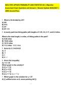 WGU C955 APPLIED PROBABILITY AND STATISTICS OA &vert; Objective&NewLine;Assessment Exam Questions and Answers &vert; Newest Update 2026&sol;2027 &vert;&NewLine;100&percnt; Assured Pass&period;