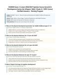 NUR 208 Exam 2&colon; Human Growth & Development Across the Lifespan Latest 2026&sol;2027 Update &vert; Complete Q&A with Verified Answers and Detailed Rationales &vert; Piaget&comma; Erikson&comma; Prenatal Development&comma; Genetics&comma; Infant & Toddler Milestones&comma; Cognitive Development &vert; For