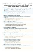 NUR 206 Exam 3 Review&colon; Diabetes&comma; GI Disorders&comma; Respiratory&comma; GU&comma; Pain Management Latest 2026&sol;2027 Update &vert; Complete Q&A with Verified Answers and Detailed Rationales &vert; Medical-Surgical Nursing &vert; Diabetes Mellitus Types 1 & 2&comma; DKA&comma; HHNS&comma; Insulin Therapy&comma; Pe